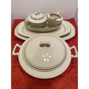 Vintage OMECO Porcelain Serving Dish's ~ Made in Czechoslovakia 6 Pieces  ~RARE~